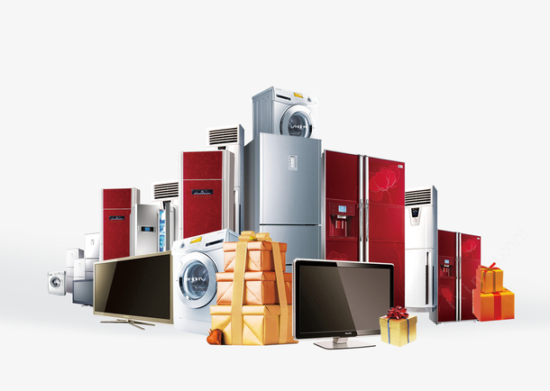 淘宝家电素材背景PNG免抠素材 新图网为您的家用电器设计添彩